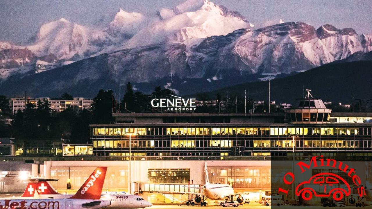 Location Chambres Le Panorama - Aeroport Geneve - Pays De Gex Chevry  Exterior foto